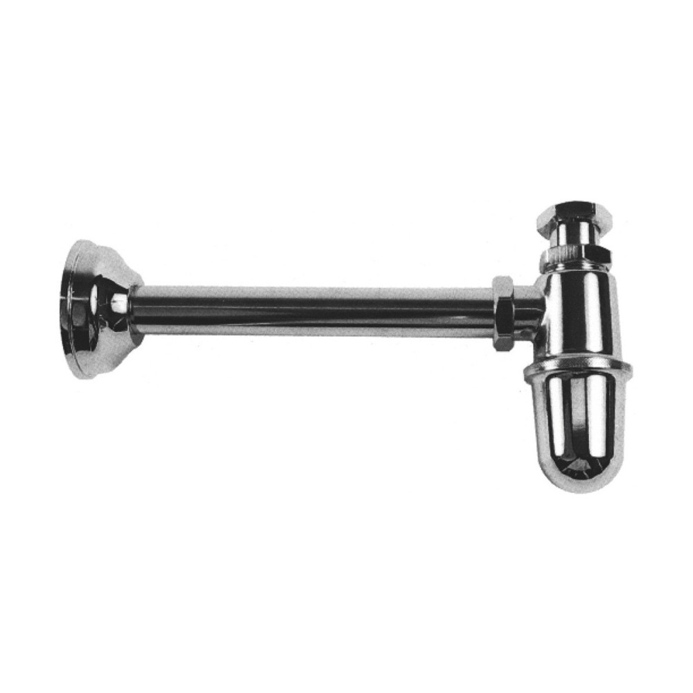 C.P. brass bottle trap 25 cm outlet tube 1"1/4