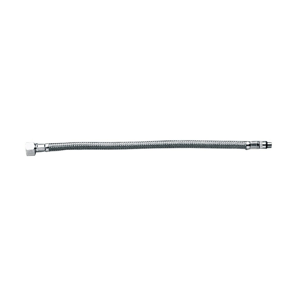 Stainless steel flex for mixer with short male rackord 10x1 3/8F- 1/2F