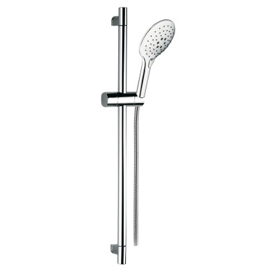 Saliscendi completo doccia tre getti in abs e flessibile cm 150