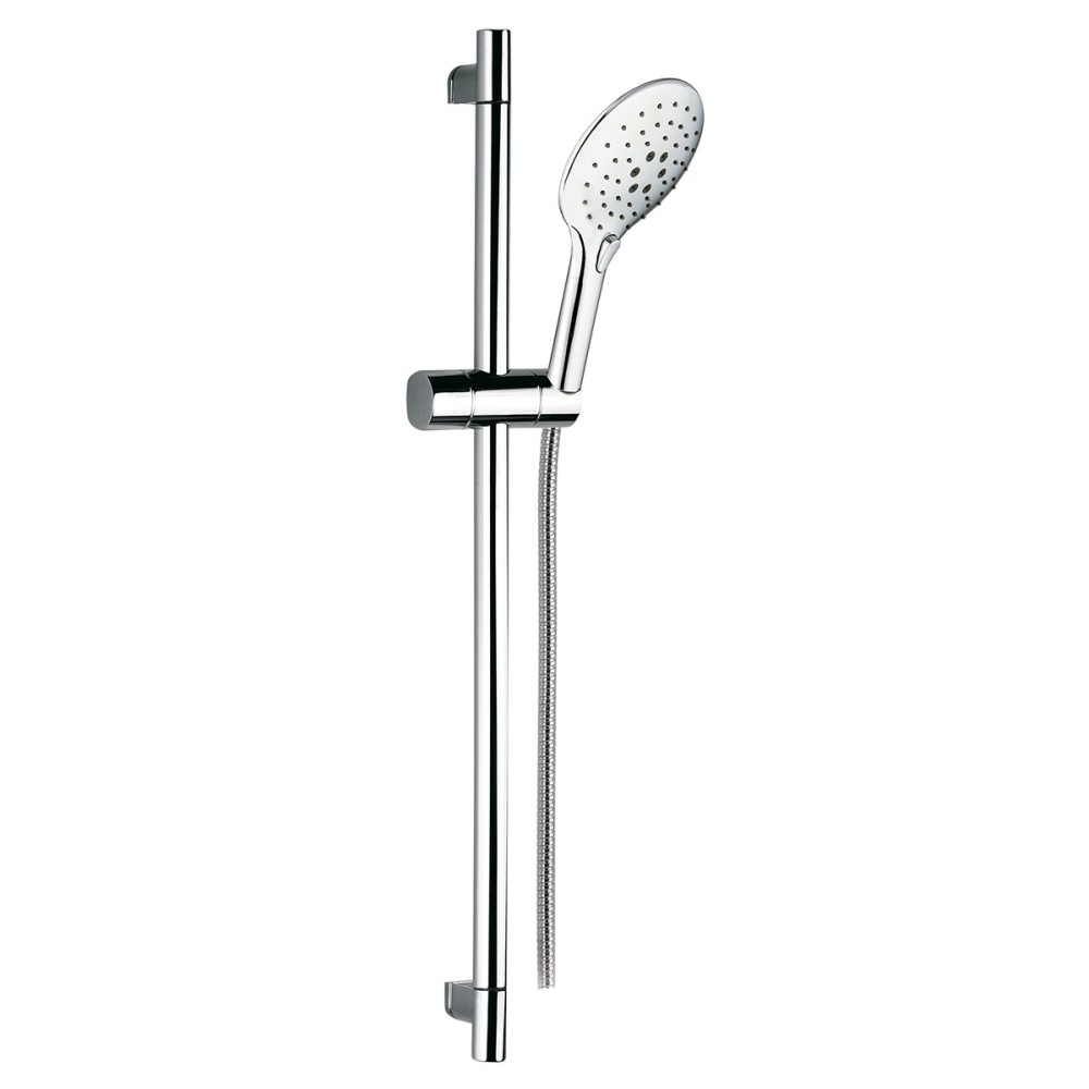 Sliding rail complete with three-jets abs shower and flexible cm 150