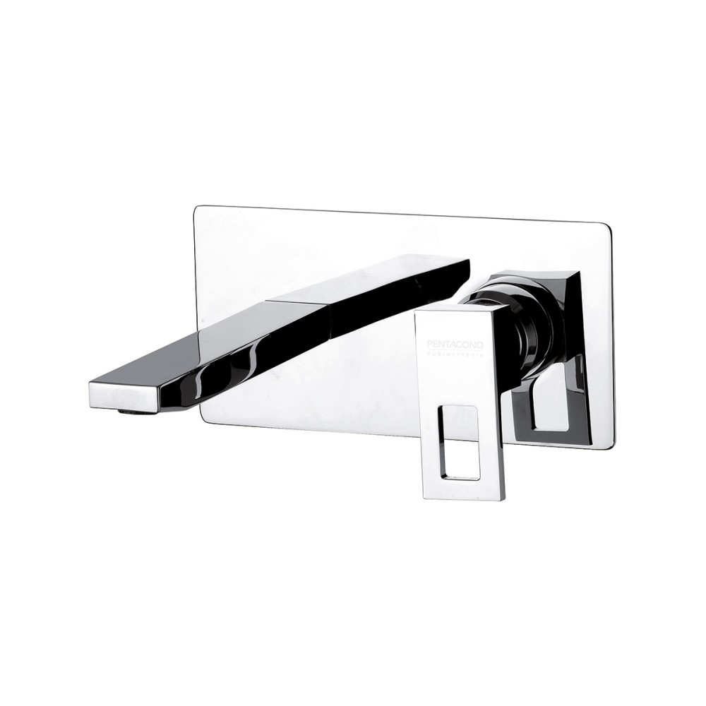 Miscelatore lavabo incasso, bocca cm 18