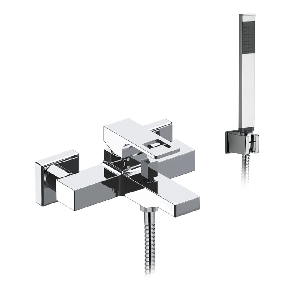 Miscelatore vasca esterno completo con kit doccia
