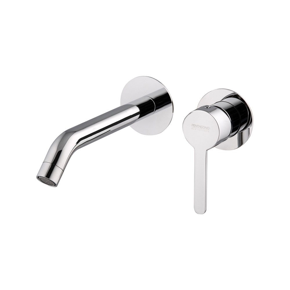 Miscelatore lavabo incasso, bocca cm 18