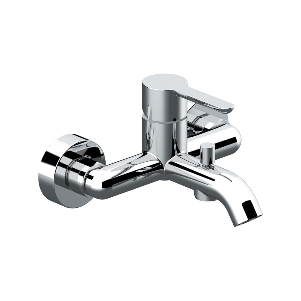 Single lever bath mixer without shower set