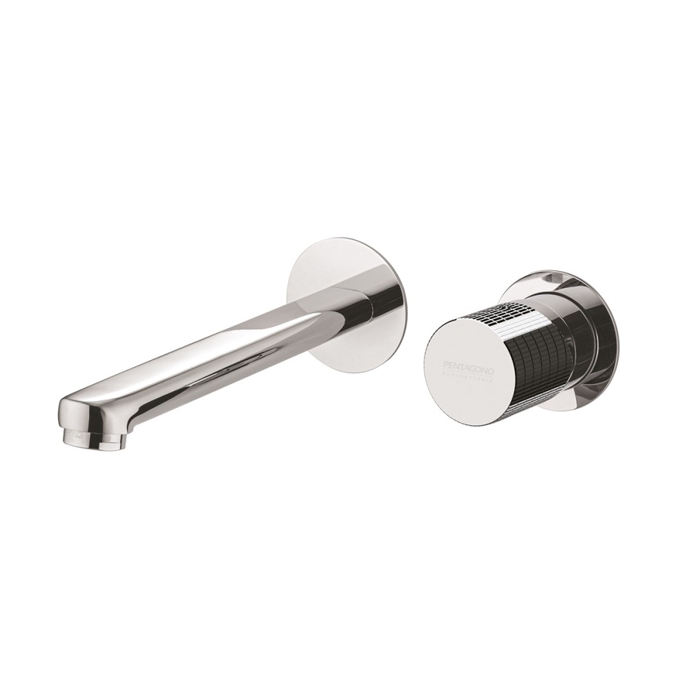 Miscelatore lavabo incasso, bocca cm 18