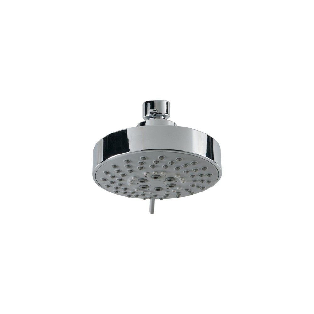 Abs shower head five-jets antilimestone with gray diffuser Ø 108 mm