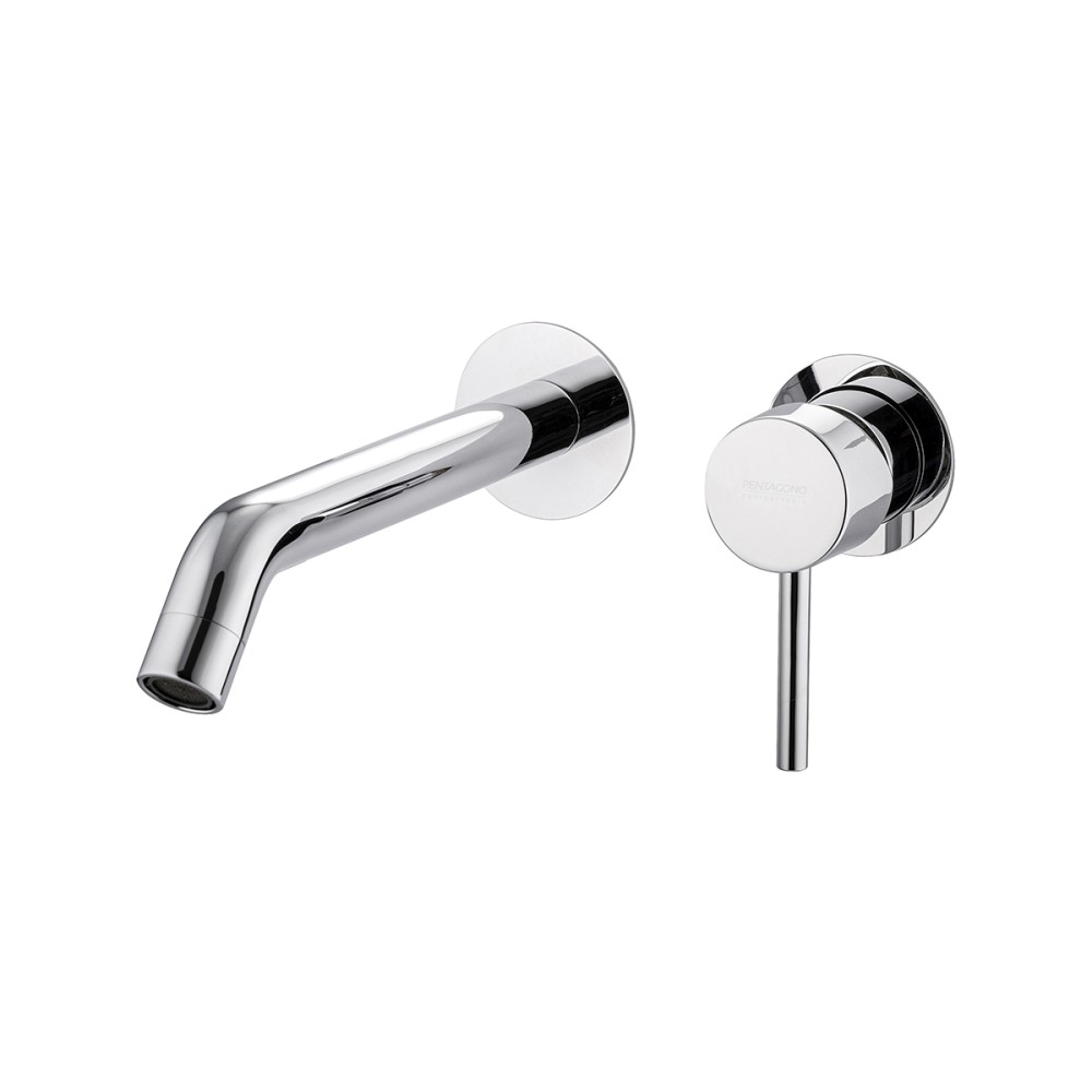 Miscelatore lavabo incasso, bocca cm 18