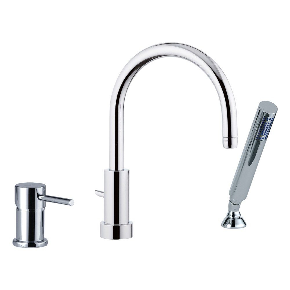 Single lever bath mixer 3 holes
