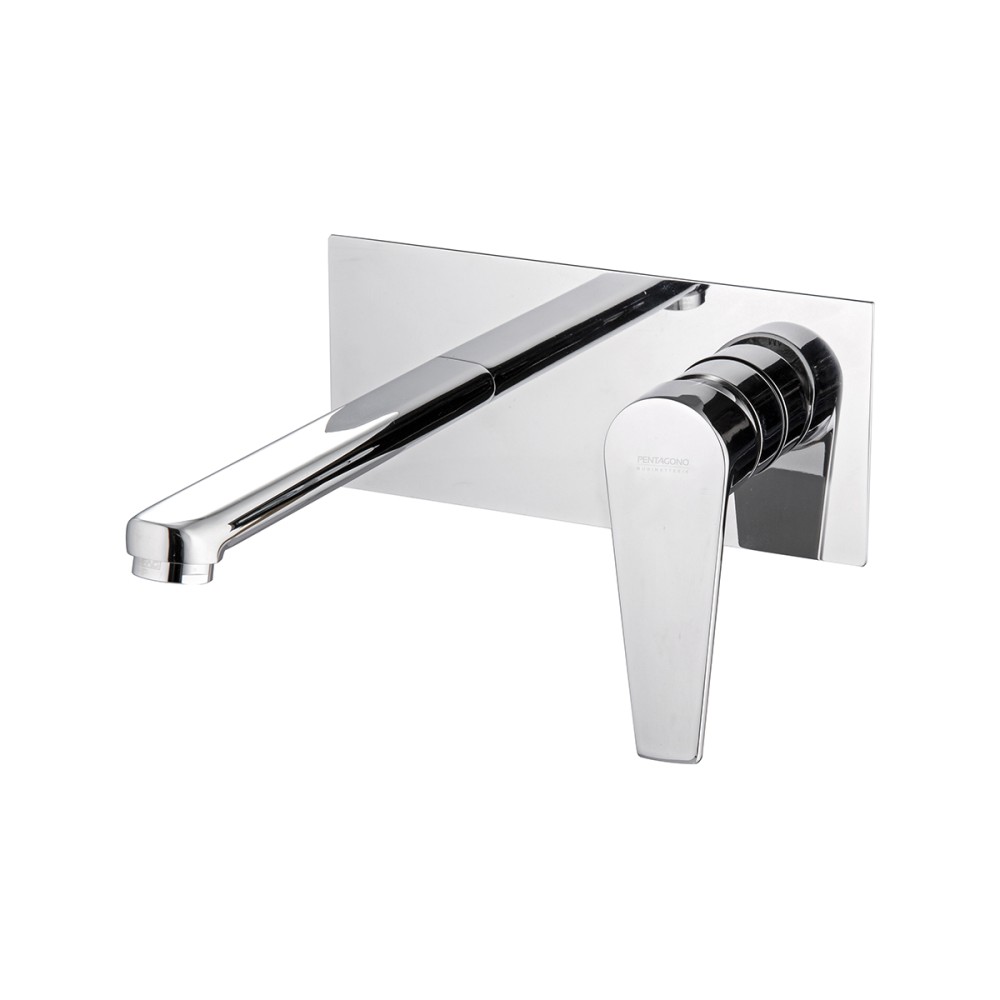 Miscelatore lavabo incasso, bocca cm 18