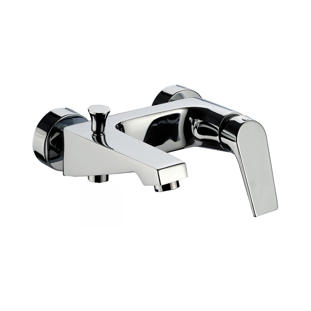 Single lever bath mixer without shower kit