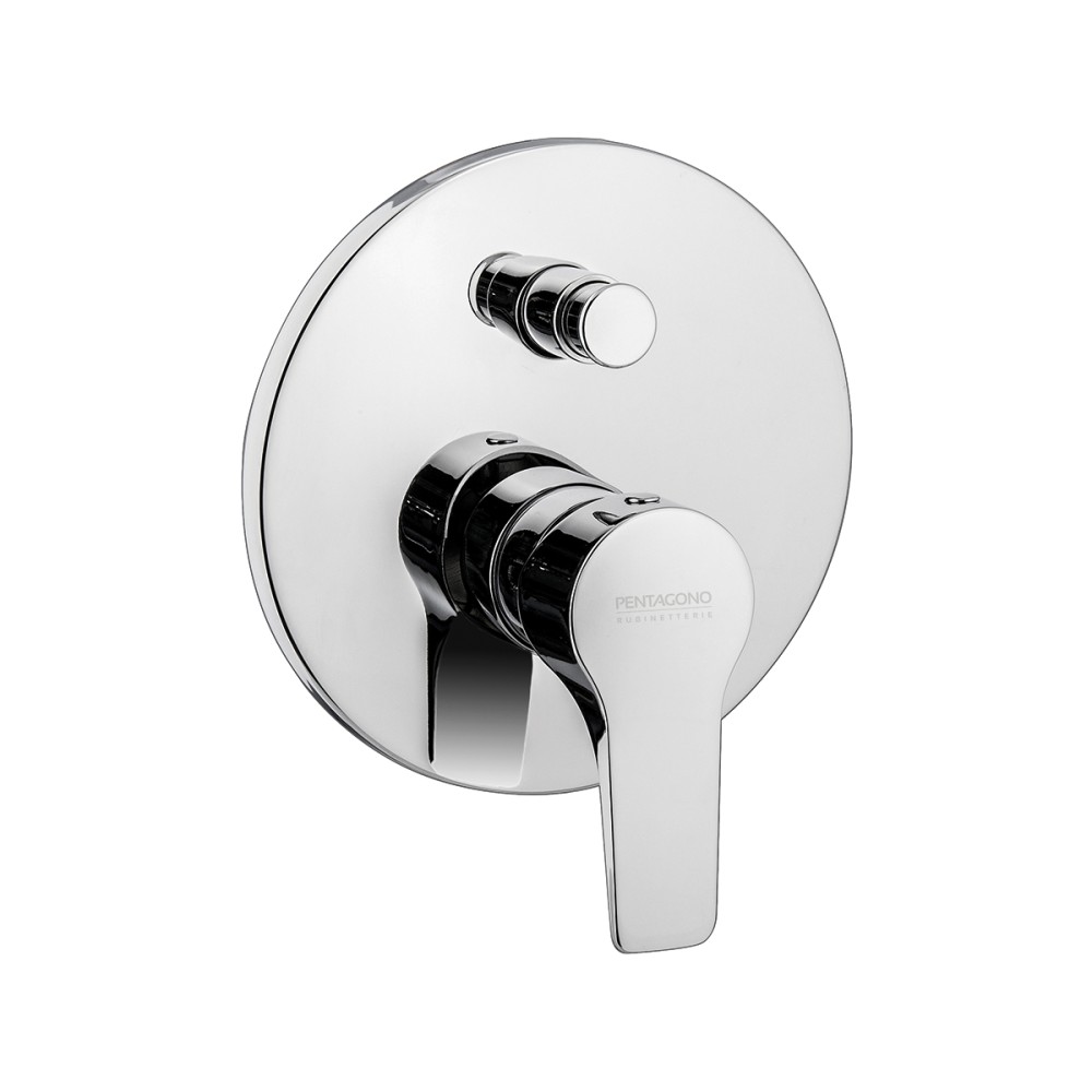 Miscelatore incasso doccia con deviatore "Push" COMPLETO