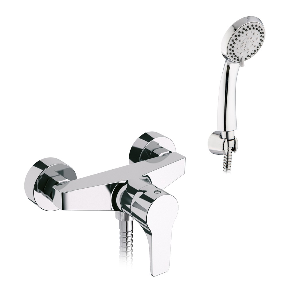 Miscelatore doccia esterno completo con kit doccia