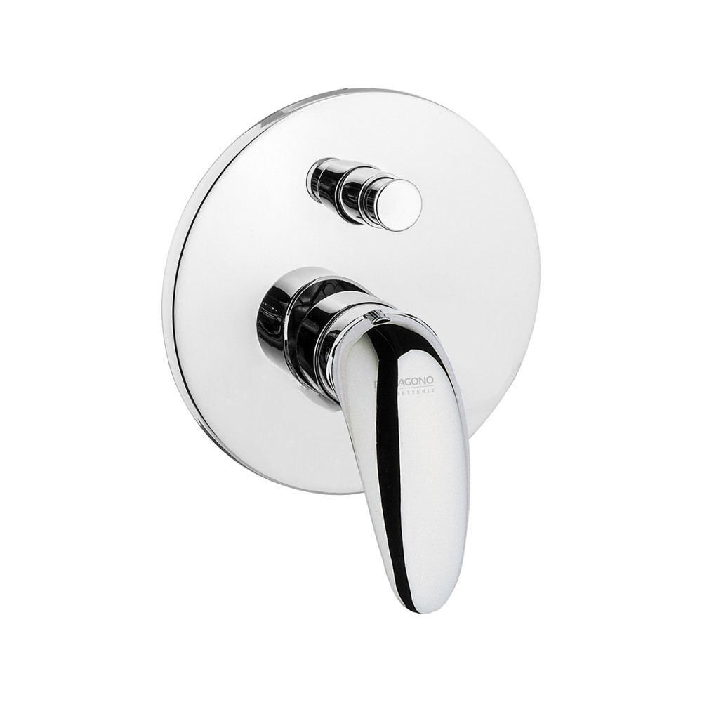 Miscelatore incasso doccia con deviatore "Push" COMPLETO