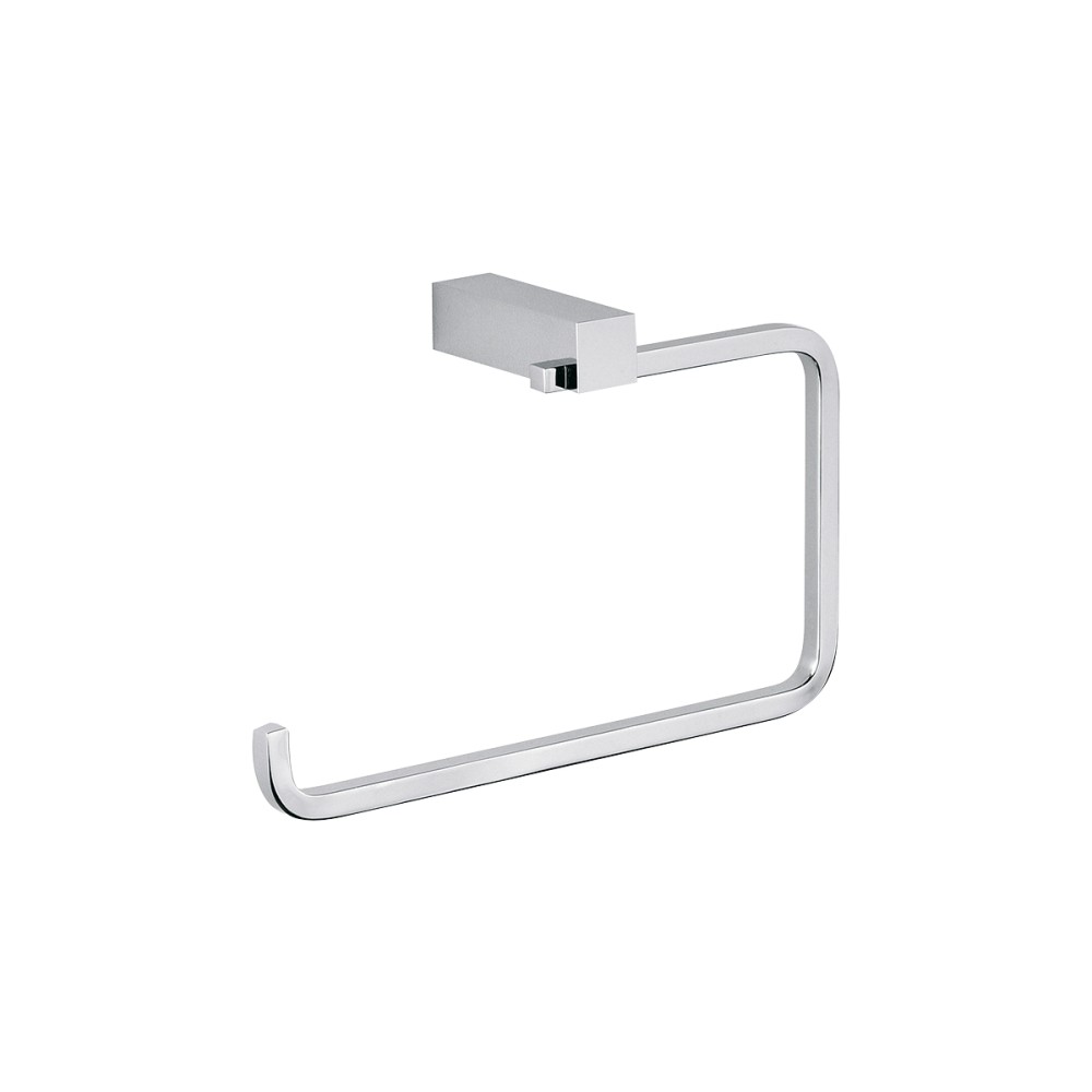 Portasalviette anello in ottone cromato