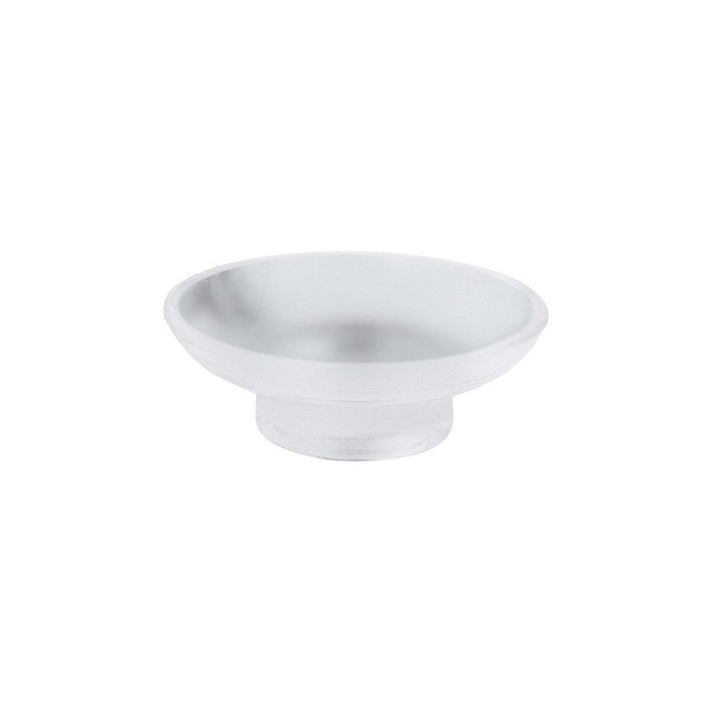 Glass soap dish