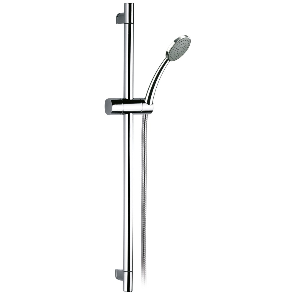 Sliding rail complete with one-jet abs shower and flexible cm 150