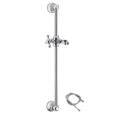 Saliscendi completo in ottone con flessibile doccia cm 150