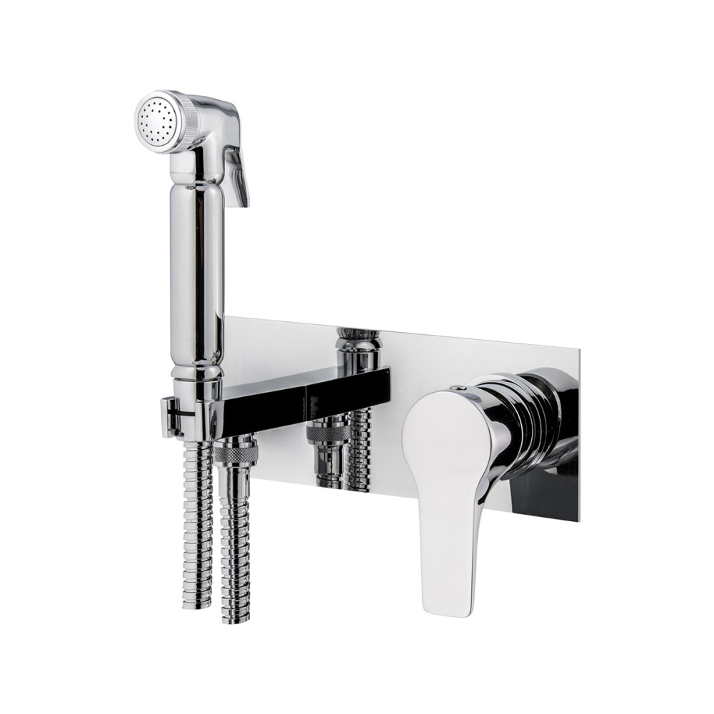 Concealed mixer with shut-off kit