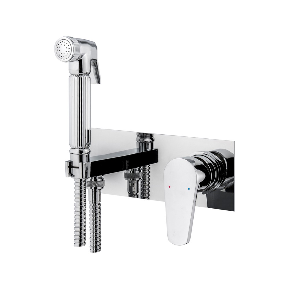 Concealed mixer with shut-off kit