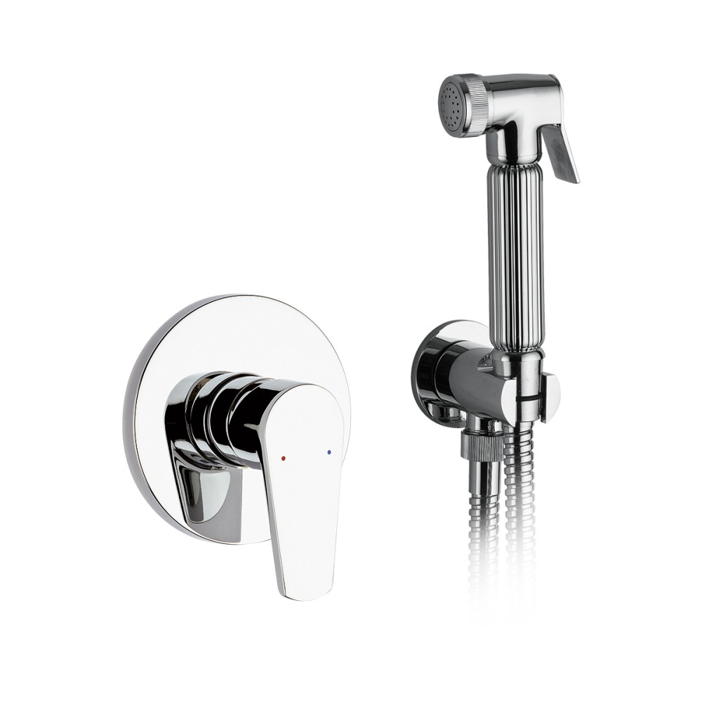 Set miscelatore incasso doccia con shut-off kit completo