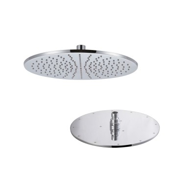 Inspectable brass shower head anti-limestone Ø 250
