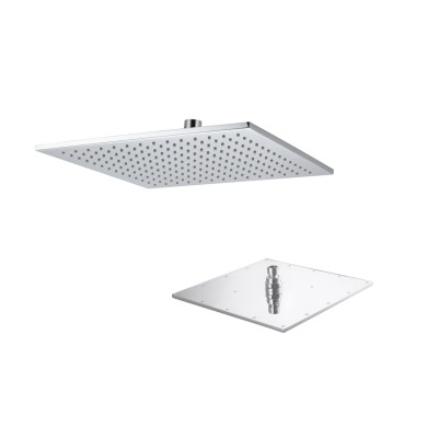 Inspectable brass shower head anti-limestone 250x250 mm