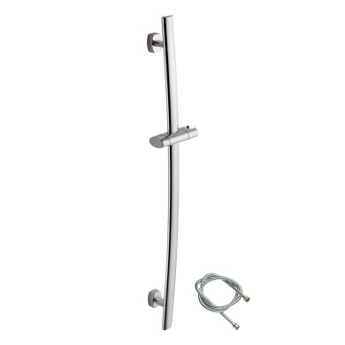 Sliding rail complete oval rod with flexible cm 150
