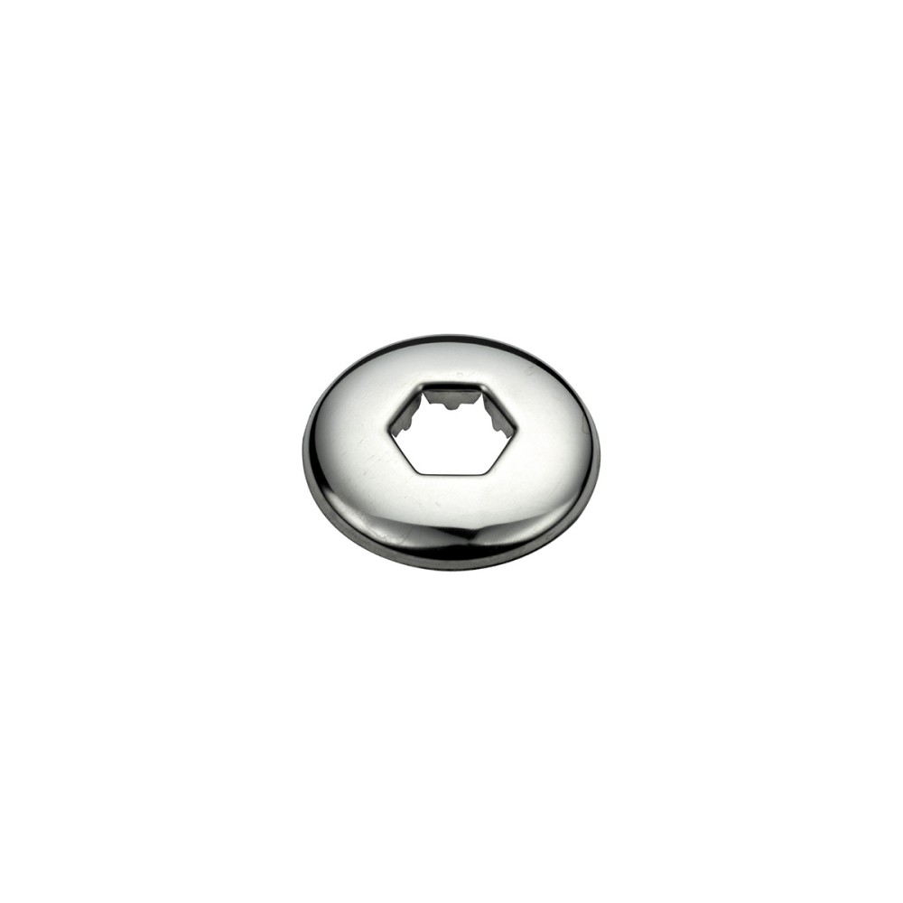Rosetta acciaio inox con foro esagonale 1/2
