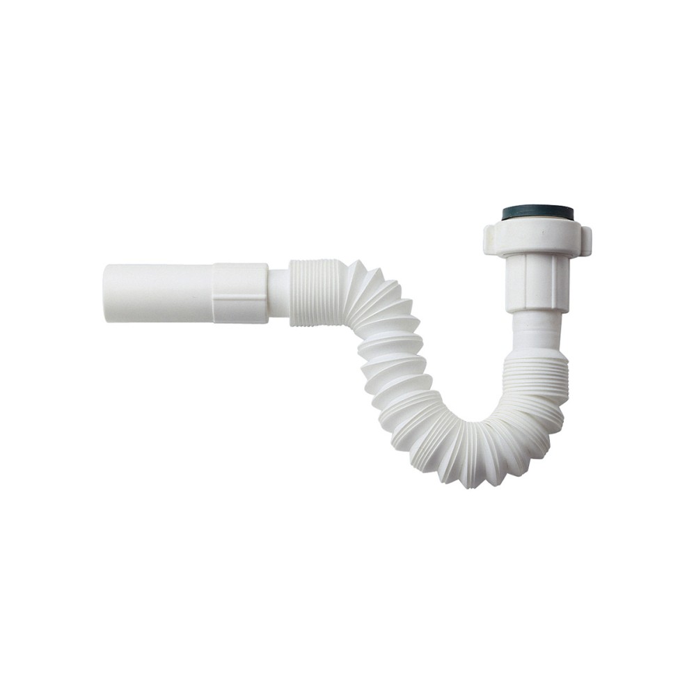Extensible ad flexible plastic tube with plastic nut