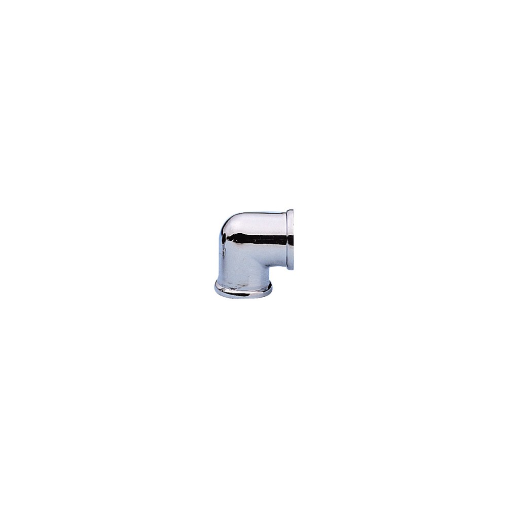Gomito ottone cromato