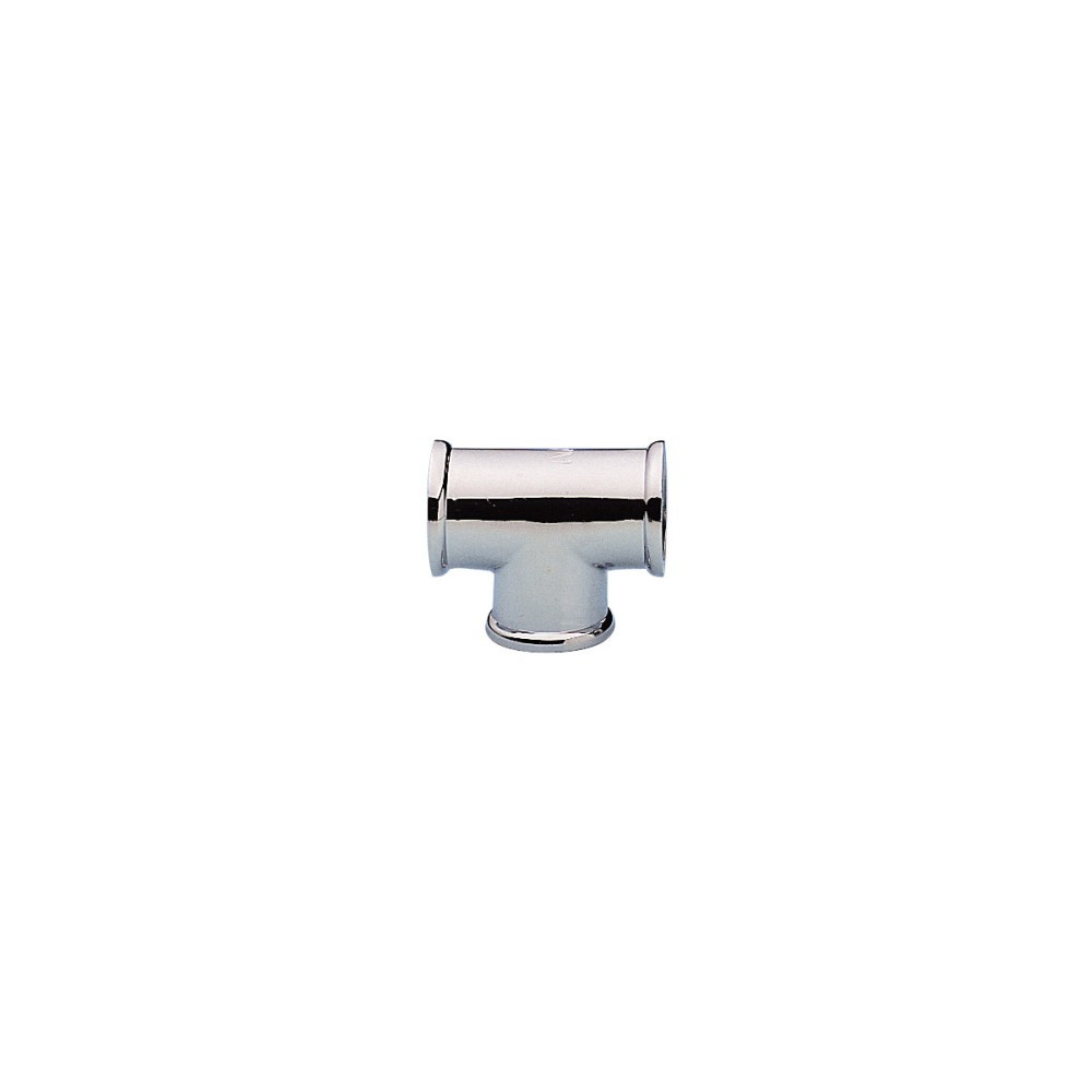 Raccordo a T in ottone cromato