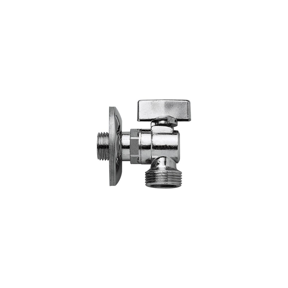 Hose bibcock for washing machine with flange 1/2X3/4