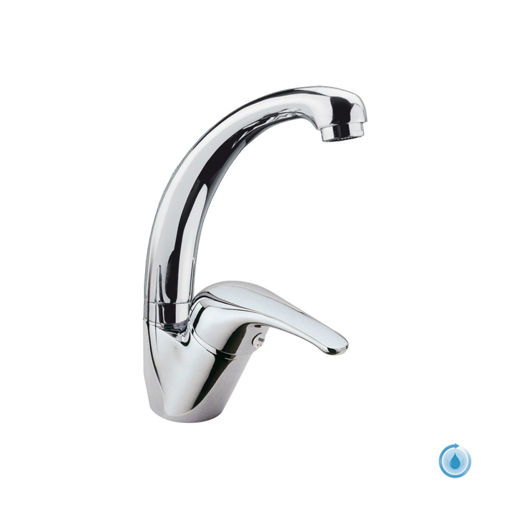 Miscelatore lavabo MONO ACQUA senza scarico canna corta