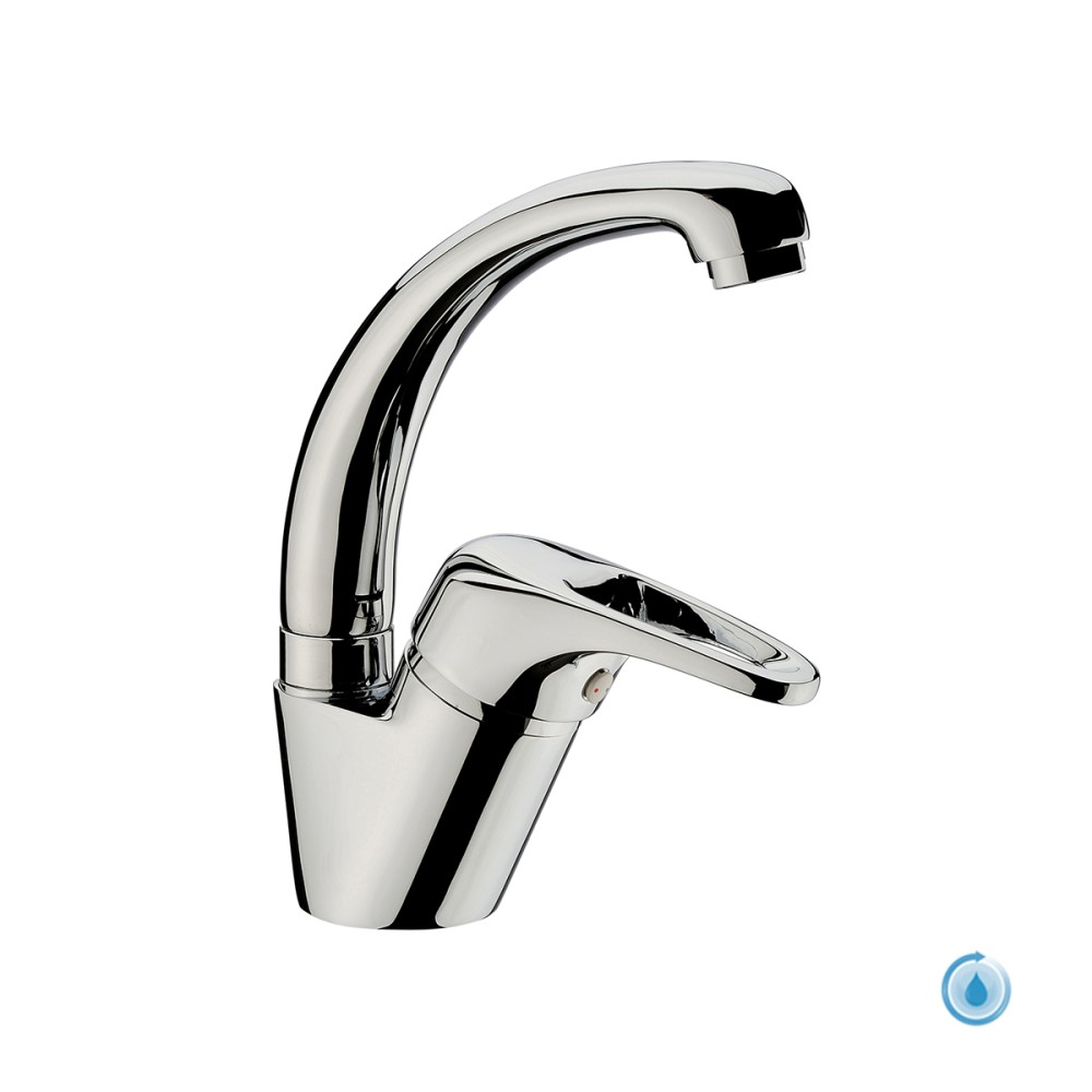 Miscelatore lavabo MONO ACQUA senza scarico canna corta