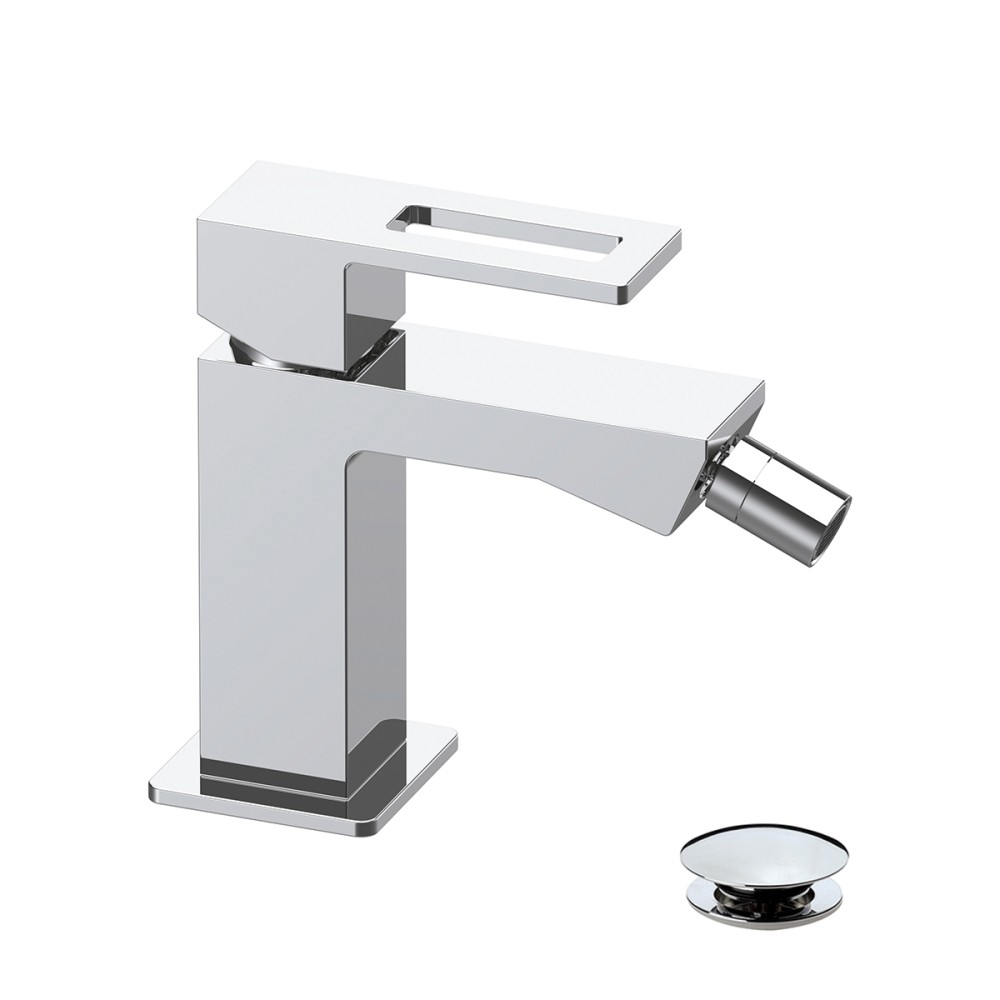 Miscelatore bidet con scarico "Click-Clack"