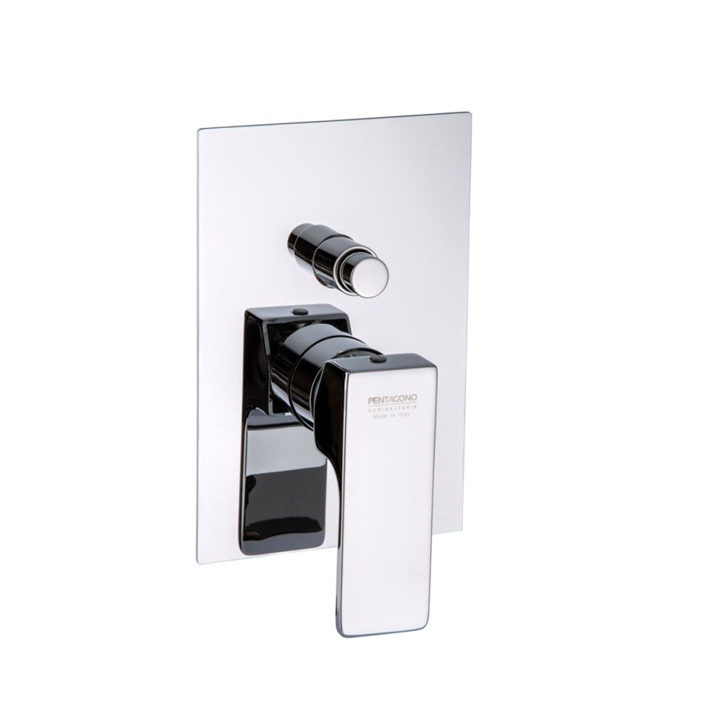 Concealed shower mixer with PUSH diverter COMPLETE