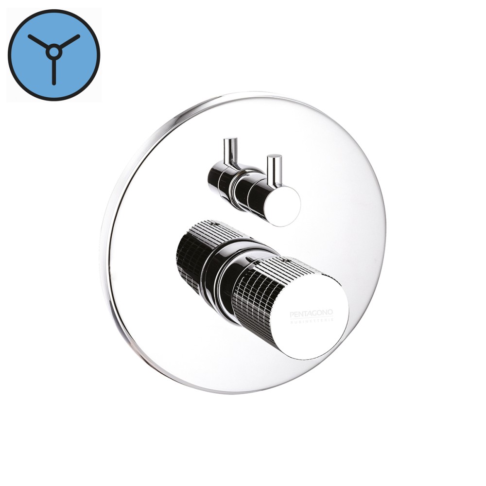 Concealed shower mixer 3 way with ceramic diverter COMPLETE