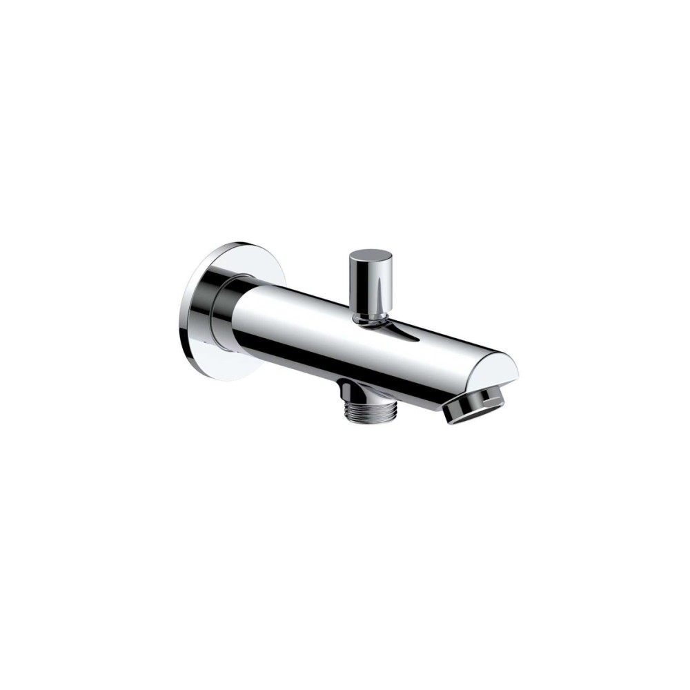 Built-in spout cm 14 for bath/shower mixer with integrated diverter