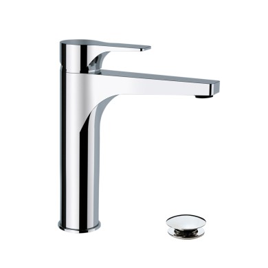 Miscelatore lavabo H 215 mm con scarico "Click-Clack"