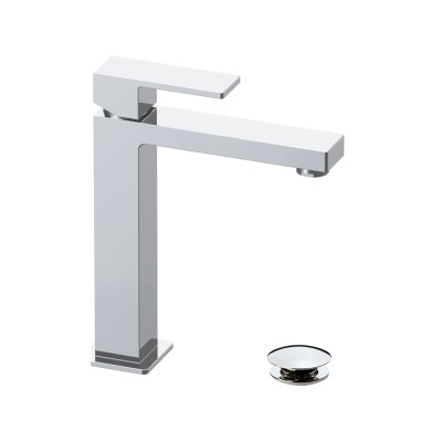 Miscelatore lavabo H 215 mm con scarico "Click-Clack"