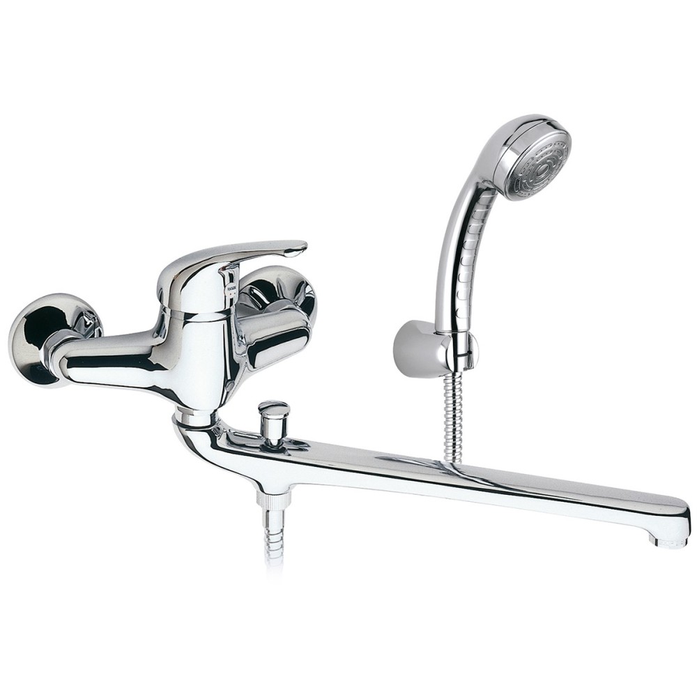 Miscelatore vasca canna lunga cm 35 con deviatore