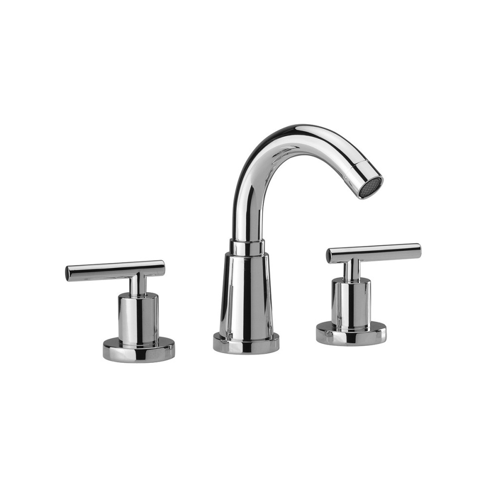 Bidet mixer set with pop-up