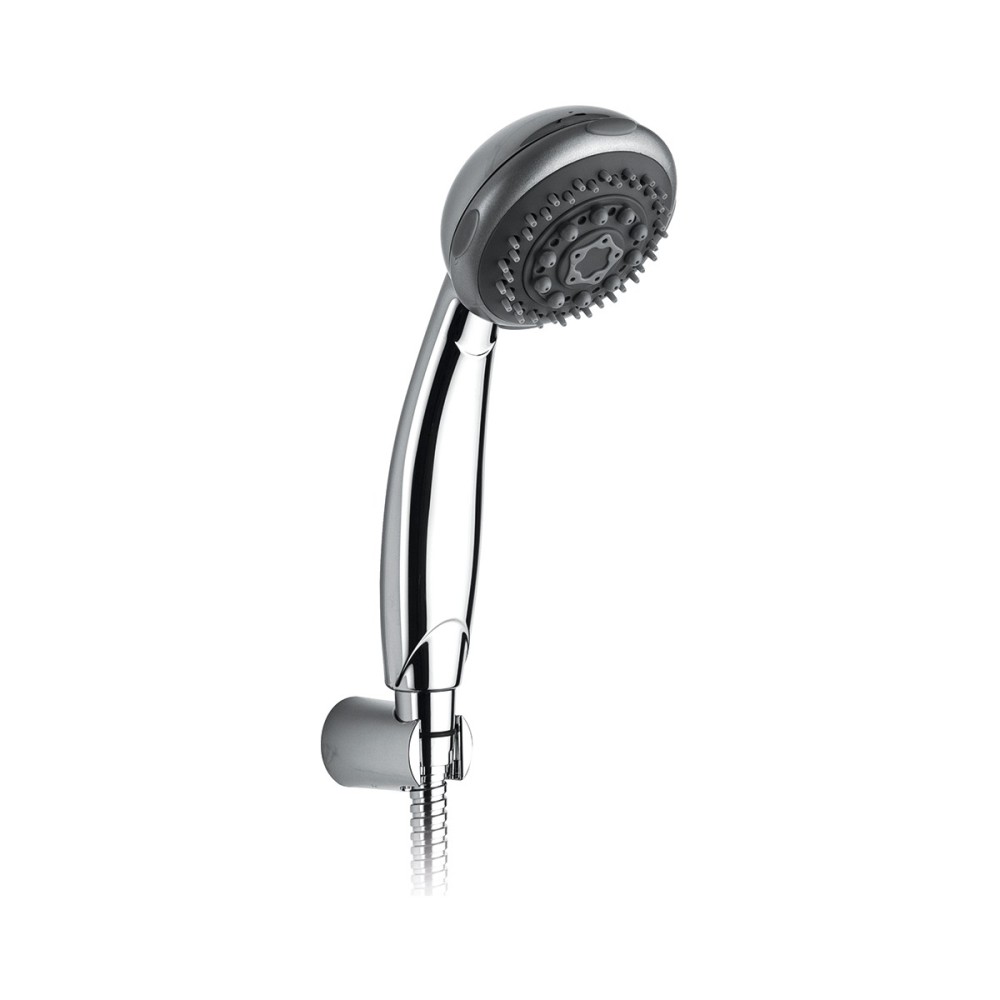 Complete shower set four-jets with hook and flexible hose cm 150